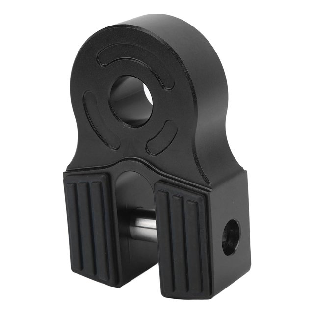 Winch Shackle Mount, Flat Towing Hook Mount Iron Pin High Strength 30000Lbs Loading For Pickup For UTV Black