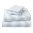 thumbnail image 2 of Mainstays Kids 220TC Cotton Stripe Blue Queen, 4 Piece Sheet Set, 2 of 8