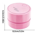 thumbnail image 2 of XYAIYT Portable Handheld USB Rechargeable Desktop Vacuum Cleaner for Students with Large Suction Power and Nylon Brushes for Efficient Cleaning of Hair Papers and Debris, 2 of 2