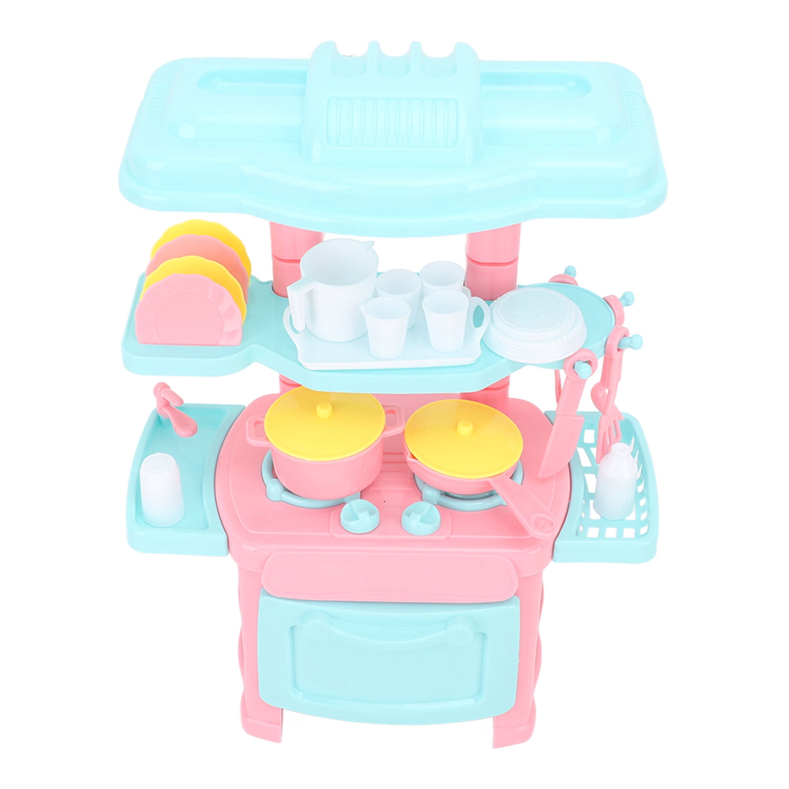 Kitchen Toys Set, Immersive Integrated Smooth Edges Pretend Play Kitchen Toys  for Home