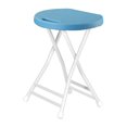 thumbnail image 3 of Folding Stool High Stool Camp Stool Furniture Round Stool Camping Chair Foldable blue, 3 of 9