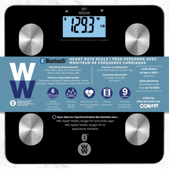 WW Digital Heart Rate Scale with Bluetooth