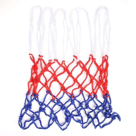 Filet de Basketball Toutes Saisons Rouge+blanc+bleu Panier de Basketball Tricolore