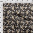 thumbnail image 3 of oneOone Coton Flex Brun Tissu Floral Rétro Tissu Imprimé par la Cour 40 Pouces de Large, 3 of 5