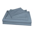 thumbnail image 4 of Swift Home Ultra-Soft Prewashed Wrinkle Texture Duvet Cover Set, Solid, Blue Dusk, Twin, 4 of 6