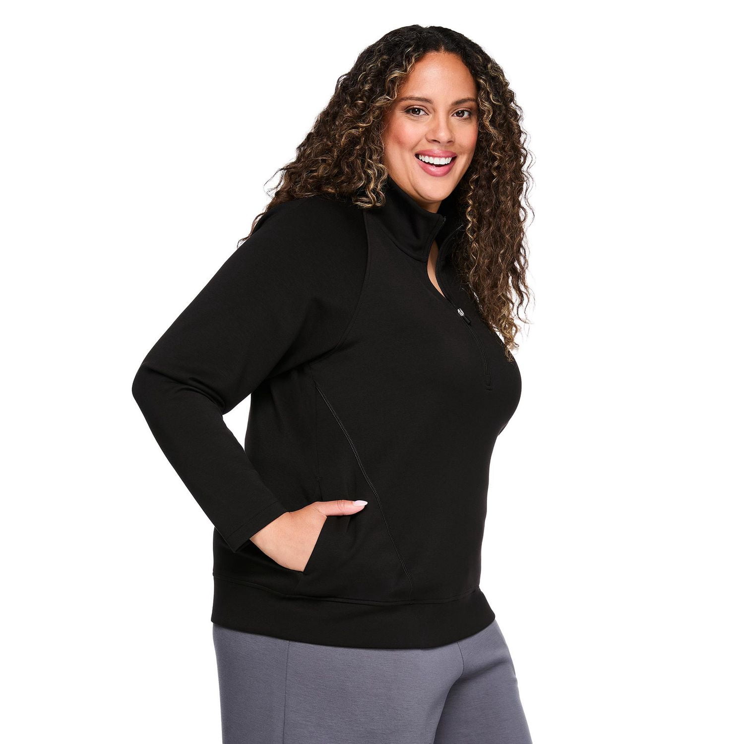 Lane Bryant Women's Plus Half Zip Pullover
