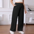 thumbnail image 1 of AUNVITO Women's Plus Size Casual Drawstring Sweatpants with Pockets for Sporty and Comfortable Style, 1 of 6