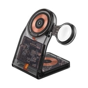 Transparent Magnetic Three-in-one Wireless Charger Mobile Phone 15W Fast Charging Multifunctional Watch Charging