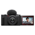 thumbnail image 2 of Sony ZV-1F Vlogging Camera (Black) with SanDisk 32GB Memory Card + ZeeTech Accessory Bundle, 2 of 5