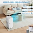 thumbnail image 4 of 10000 BTU Ultra Quiet 4-in-1 Portable Air Conditioners, Cooling Dehumidifier Fan with Sleep Mode, 24H Timer & Remote Control, Full Window Kit Included, Fast Cooling for 450 Sq.Ft, 4 of 10