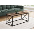 thumbnail image 3 of Monarch Specialties Coffee Table, Accent, Cocktail, Rectangular, Living Room, 40"l, Metal, Laminate, Brown, Black, Contemporary, Modern, 3 of 4