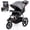 Gris, variante sur Poussette de Jogging Babyjoy Pliable avec Auvent Ajustable, Plateau Détachable, Porte-Gobelets, Gris
