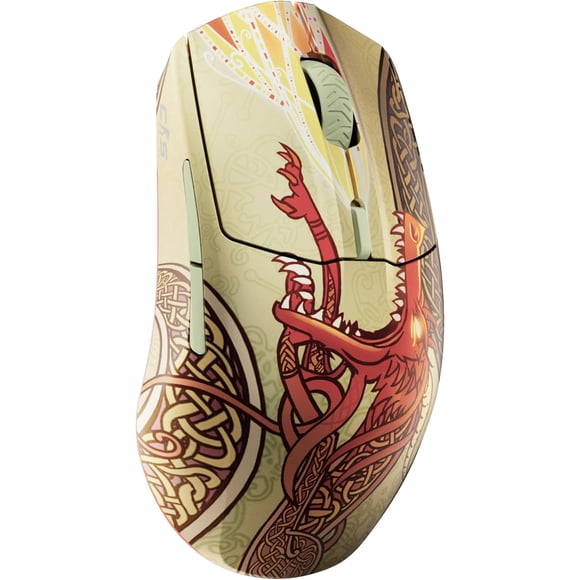 SteelSeries Souris de Jeu Sans Fil CS2 Dragon Édition Lore - Neuve / Counter-Strike / 2,4 GHz et Bluetooth / Capteur Optique TrueMove Air 18K DPI / Batterie jusqu'à 200 H / Durabilité à Clic de 80 m