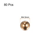 thumbnail image 2 of Unique Bargains Billes de Roulement en Laiton Massif de Précision 4,5 mm pour Décoration de Roulements et Valves, Lot de 80, 2 of 5