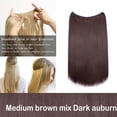 thumbnail image 2 of Extensions de Cheveux en Fil Invisibles de 20” Miracle Secret, Postiches à Ligne de Poisson, Cheveux Lisses Soyeux Synthétiques, 2 of 4