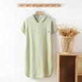 thumbnail image 1 of TIMIFIS Robe de Nuit Confortable pour Filles Haut de Pyjama Chemise de Nuit Col Ras du Cou Confortable Couleur Unie Décontractée Manches Longues Vêtement de Nuit Léger pour Dormir Tenue de Nuit Stylée pour Enfants, pour 4-12 Ans, 1 of 5