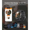 thumbnail image 3 of Military Smart Watch for Men(Answer/Dial Calls),100 Sports Modes, 5ATM Waterproof Fitness Watch with Heart Rate/SpO2/Blood Pressure for Android and i, 3 of 7