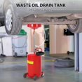 thumbnail image 3 of GloryStar 20 Gallon Waste Oil Drain Tank, Air Operated Portable Oil Drainer with Adjustable Funnel, Fluid Fuel Transfer Drainage with Wheels, Oil Change Container for Automotive Workshops, 3 of 7