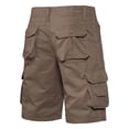 thumbnail image 5 of Sentmoon Mens Cargo Shorts High Waist Beach Shorts Loose Solid Color Button 2025 Summer Gym Shorts Multi Pocket Man Comfy for Sports Running Coffee 32, 5 of 5