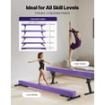 thumbnail image 2 of VEVOR Poutre de Balancement Réglable pour Enfants, Poutre de Gymnastique de 8 Pi, Poutres de Sol Hautes et Basses de 5 Hauteurs Réglables, 2 of 9