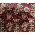 thumbnail image 4 of oneOone Viscose Chiffon Fabric Leaves & Floral Block Printed Fabric 1 Yard 42 Inch Wide, 4 of 4