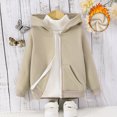 thumbnail image 2 of Kids Winter Coat Cartoon Printed Solid Color Lightweight Coat Windproof Jacket Child Puffer Jacket 6-7 Years Kids Clothes, 2 of 6