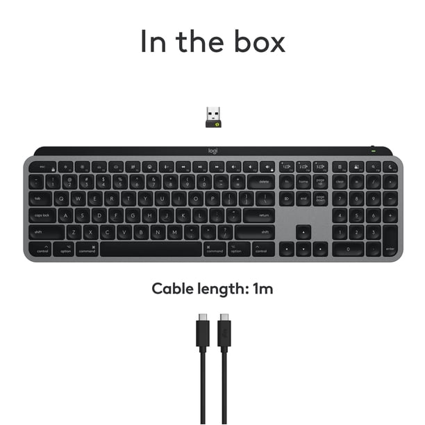 Logitech MX Keys S for Mac, Wireless Keyboard, Fluid, Precise