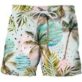 thumbnail image 1 of TIHLMK Men 3D Printing Breathable Seaside Vacation Beach Shorts Swimming Trunks, 1 of 2