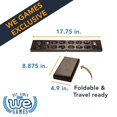 thumbnail image 3 of WE Games Folding Mancala - Solid Wood Board & Glass Stones, 3 of 10