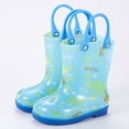 thumbnail image 2 of PMVFHDE Bottes de Pluie Rouges pour Tout-Petits Bottes de Pluie pour Tout-Petit Bottes de Pluie pour Bébé Bottes de Pluie Courtes pour Tout-Petit Faciles à Enfiler Légères Bleu Ciel, 3-4 Ans, 2 of 4