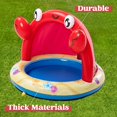 thumbnail image 3 of Sloosh Kiddie Pool with Canopy Baby Pool Inflatable Crab Sprinkler, Wading Pool for Learning,Children&acirc;??s Sprinkler Pool,Kiddie Water, 3 of 6