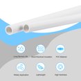 thumbnail image 3 of Unique Bargains 6.8mm ID 8.8mm OD 500mm White PVC Pipe Round Rigid Plastic Tube for Water Pipe 2 Pack, 3 of 5