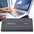 thumbnail image 3 of 2.5in 2TB Portable External Hard Drive Enclosure, HDD Plug Play 3TB USB2.0 SSD Disk Box 1tb External Hard Enclosures For OS X Laptops Data Storage Noir Drive HDD SSD Laptops, 3 of 8