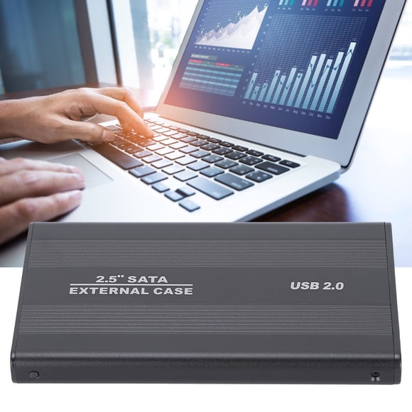 SSD Enclosure, 480Mbps  Choice SSD Hard Disk Box External Data Storage  for Data Storage Blue,Black,Red,Silver