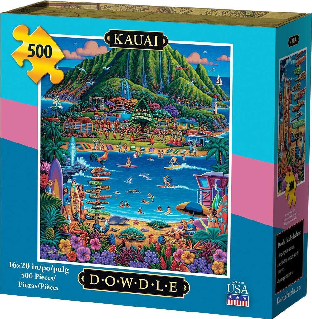 DOWDLE FOLK ART Kauai 500 Piece Puzzle
