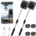 thumbnail image 2 of Windshield Window Cleaner Tool Windshield Wow Magnetic Car Window Cleaner Expandable Car Window Cleaner with Reusable Microfiber Pads and Spray Bottles, 2 of 2
