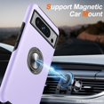 thumbnail image 4 of KOMI for Google Pixel 8 Pro Case, Slim Tough Rugged Shockproof Protective Pixel 8 Pro Phone Case with Metal Ring Kickstand for Google 8 Pro Case, Purple, 4 of 5
