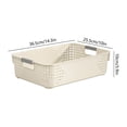 thumbnail image 3 of Kmonabie Upgraded Stackable Storage Bins with Handle, White Plastic Organizer Containers for Kitchen Pantry Bathroom Cabinet Drawer Wardrobe Organization, 3 of 6