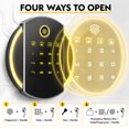 thumbnail image 4 of Silkight 5-10 Gun Safe, Biometric Long Gun Safes with Fingerprint & Inner Cabinet, Quick Access Gun Cabinet with Backlit Keypad & LED Light, Adjustable Racks, Removable Shelf for Rifle and Pistols, 4 of 8