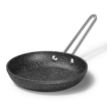 Starfrit The Rock 16cm (6") Non-Stick Egg Fry Pan, Durable Forged Aluminum, Oven Safe, Easy to Clean, Black