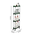 thumbnail image 3 of Slim Rolling Storage Cart For Laundry Room Organization, 4 Tier Mobile Shelving Unit With Wheels Rolling Utility Cart Storage Rack For Kitchen Bathroom Laundr, 3 of 8