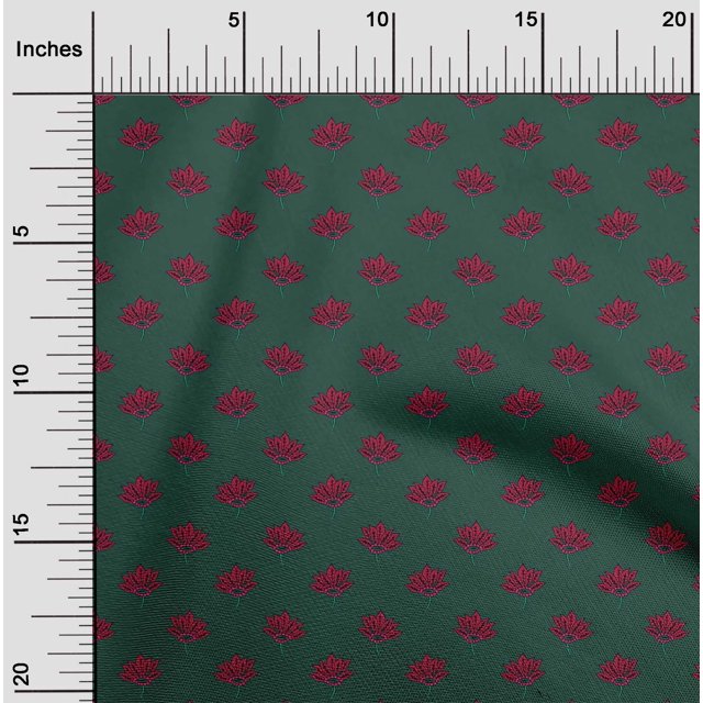 oneOone Polyester Lycra Fabric Floral Block Decor Fabric Printed BTY 56 Inch Wide