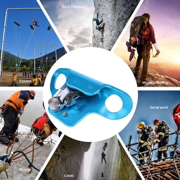 Professional Rock Climbing Chest Ascender Mountaineer Riser Safety Anti-fall Ascending for 8-13mm Diameter Ropes Arborist Tool Blue