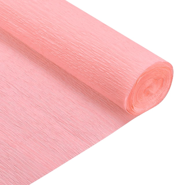 Unique Bargains Crepe Paper Rolls 7.5ft Long 20 Inch Wide, Mild Pink 2 Pack