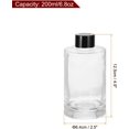 thumbnail image 2 of HARFINGTON 200ml/6.8oz Empty Glass Diffuser Bottle 4.9" x 2.5" Refillable Fragrance Accessories Aromatherapy Jar Container for Replacement Reed Diffuser DIY Home Bathroom Transparent, 2 of 6