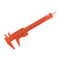 thumbnail image 2 of 5 Pcs Étrier Vernier Mini 8 cm Métrique en Plastique Portable à Coulisse de Poche Règle Outil de Mesure (Orange), 2 of 8