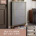 thumbnail image 2 of SOCE042 - Modern Minimalist Slim Shoe Cabinet, 2 of 2