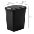 thumbnail image 3 of Sterilite 7.5 Gallon TouchTop Wastebasket with Titanium Latch, (8 Pack), 3 of 10