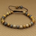 thumbnail image 2 of Bracelet Ajustable Unisexe en Perles Rondes de 6 mm avec Jaspe Photo en Oowyhee Naturel, 2 of 3