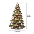 thumbnail image 3 of Arbre de Noël en Résine Décoration Mini Maison Ornements de Table de Noël, 3 of 6